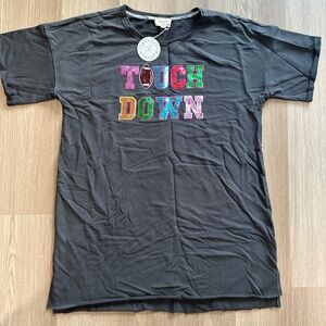 Umgee “Touch Down” Charcoal Gray Dress